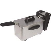 Igenix IG8015 1.5L 1500W Mini Deep Fat Fryer - Stainless Steel, Silver