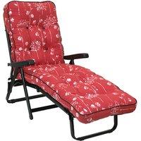 Glendale Deluxe Sunbed - Rouge, Red