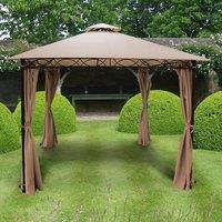 Glendale Marco-Polo Gazebo 3x3m - Mocha