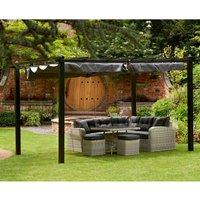 Glendale Seville Gazebo 3m x 3m - Grey