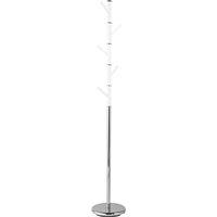 Premier Housewares Acrylic Peg Coat Stand - White/Chrome, White