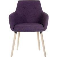Teknik 4 Legged Soft Padded Office Chair - Plum, Purple