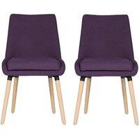 Teknik Welcome Reception/Dining Chairs 2 Pack - Plum, Purple