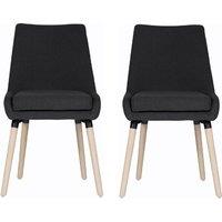 Teknik Welcome Reception/Dining Chairs 2 Pack - Graphite, Grey