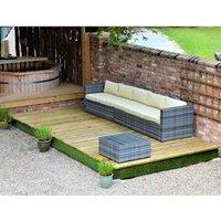 Swift Foundations Garden Decking Kit - 2.4 x 9.3m