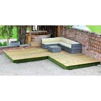 Swift Foundations Garden Decking - 4.7 x 4.7m Corner