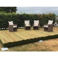 Swift Foundations Garden Decking Kit - 4.7 x 4.7m