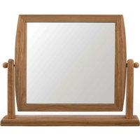 Premier Housewares Wooden Frame Swivel Table Mirror, Brown