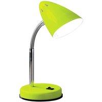 Premier Housewares Chrome Adjustable Desk Lamp - Green, Green