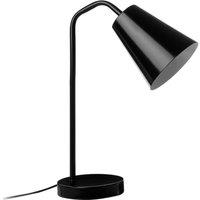 Premier Housewares Modern Metal Desk lamp - Black, Black