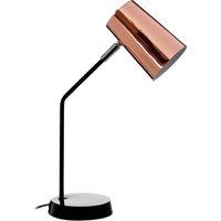 Premier Housewares Bart Metal Table Lamp - Black/Copper, Brown