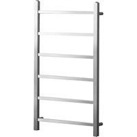 Towelrads Diva Brushed Stainless Steel Towel warmer 800 x 500 573 BTUs, Silver