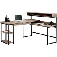 Teknik Streamlined L-shape Desk - Salt Oak