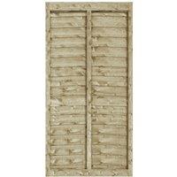 Rowlinson Lap Gate Pressure Treated Fence - 6x3, Brown