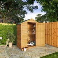 Mercia Overlap Apex Windowless Value Shed - 3 x 5ft, Brown