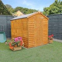 Mercia Overlap Apex Windowless Value Shed - 7 x 5ft, Brown
