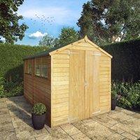 Mercia Overlap Apex Value Shed - 10 x 6ft, Brown