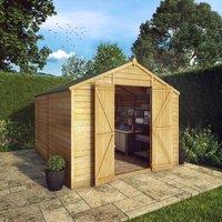 Mercia Overlap Apex Apex Value Shed - 10 x 8ft, Brown