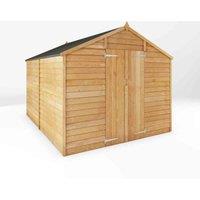 Mercia Overlap Apex Windowless Value Shed 10 x 8ft, Brown