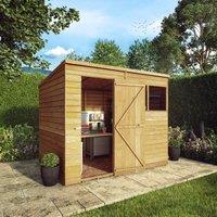 Mercia Overlap Pent Value Shed 8 x 6ft, Brown