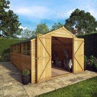 Mercia Overlap Apex Value Shed 20 x 10ft, Brown