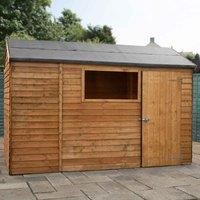 Mercia Overlap Reverse Apex Value Shed - 10 x 6ft, Brown