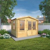 Mercia 19mm Log Cabin - 2.6 x 3.3m, Brown
