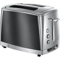 Russell Hobbs 23221 Luna 2 Slice Wide Slot Toaster - Stainless Steel, Grey