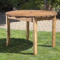 Charles Taylor Four Seater Wooden Round Table, Brown