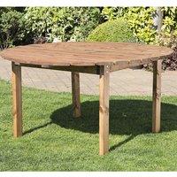 Charles Taylor Six Seater Wooden Round Table, Brown