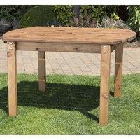 Charles Taylor Four Seater Wooden Rectangular Table, Brown