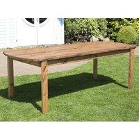 Charles Taylor Eight Seater Wooden Rectangle Table, Brown