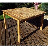 Charles Taylor 8 Seater Square Wooden Dining Table, Brown