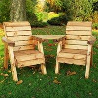 Charles Taylor Little Fellas Children's Twin Wooden Chair Companion Set - Angled, Brown