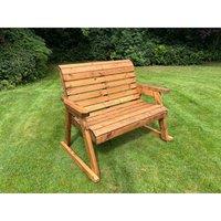 Charles Taylor Two Seater Rocker Bench, Brown