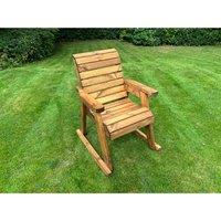 Charles Taylor One Seater Chair Rocker, Brown