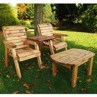 Charles Taylor Twin Companion Dining Set Straight, Brown