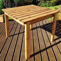Charles Taylor Two Seater Wooden Square Table, Brown