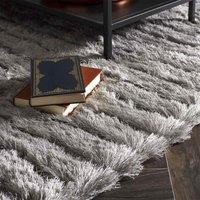 Origins Carved Glamour Rug Silver 120 x 170cm