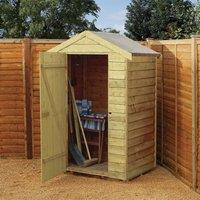 Rowlinson Overlap 4 x 3 Shed, Brown