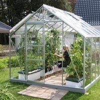 Vitavia Neptune Greenhouse with 3mm Horticultural Glass - Silver - 8 x 12, Silver