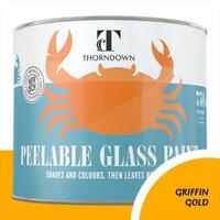 Thorndown Griffin Gold Peelable Glass Paint 150 ml - Translucent, Gold