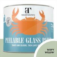 Thorndown Wispy Willow Peelable Glass Paint 150 ml - Opaque, Green