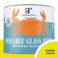 Thorndown Wizard Yellow Peelable Glass Paint 750 ml - Translucent, Yellow