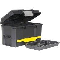 Stanley One Touch Toolbox 19In With Drawer, Black