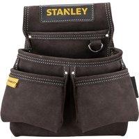 Stanley Leather Double Nail Pocket Pouch, Brown