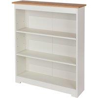 Core Products Contino Low Wide Bookcase, Cream