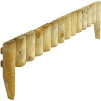 Rowlinson 2pk 12" Border Fence 1m, Brown