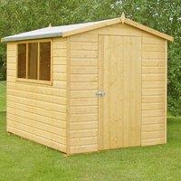 Shire Lewis Handmade Shed - 6ft x 8ft, Brown