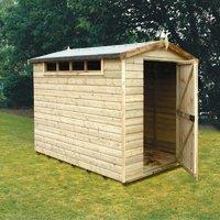 Shire 6 x 8 Security Shed, Brown